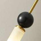 Zyle Mid Century Marble Ball Tube Pendant Light - Lumovique
