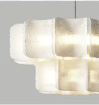 Zilo Minimalist Ribbed Tiered Drum Chandelier - Lumovique