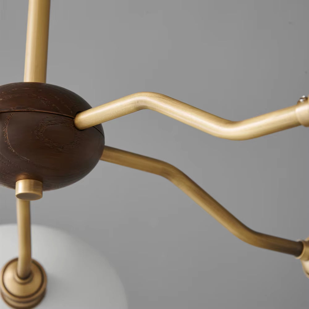 Wexa Mid Century Ceramic Dome Chandelier - Lumovique