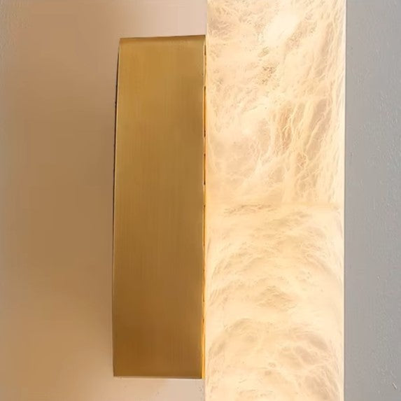 Suleo Mid Century Alabaster Tube Wall Sconce - Lumovique