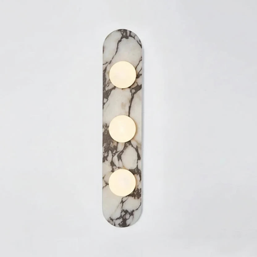 Nuzi Mid Century Marble Glass Globe Wall Sconce - Lumovique