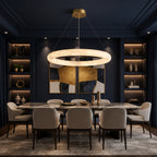 Civi Spanish Alabaster Ring Chandelier - Lumovique