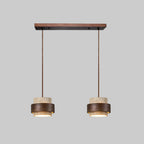 Vyli Wabi Sabi Travertine Wood Pendant Light - Lumovique