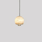 Xevi Mid Century Alabaster Globe Pendant Light - Lumovique