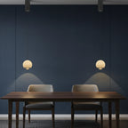 Xevi Mid Century Alabaster Globe Pendant Light - Lumovique