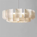 Zilo Minimalist Ribbed Tiered Drum Chandelier - Lumovique