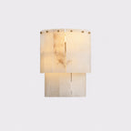Zorin Spanish Alabaster Curved Wall Sconce - Lumovique