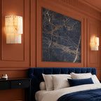 Zorin Spanish Alabaster Curved Wall Sconce - Lumovique