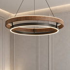 Tyva Scandinavian LED Double Ring Chandelier - Lumovique