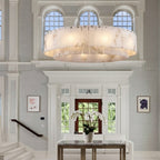 Dely Spanish Alabaster Drum Chandelier - Lumovique