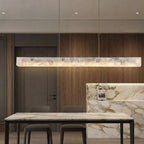 Cler Art Deco Alabaster Linear Chandelier - Lumovique