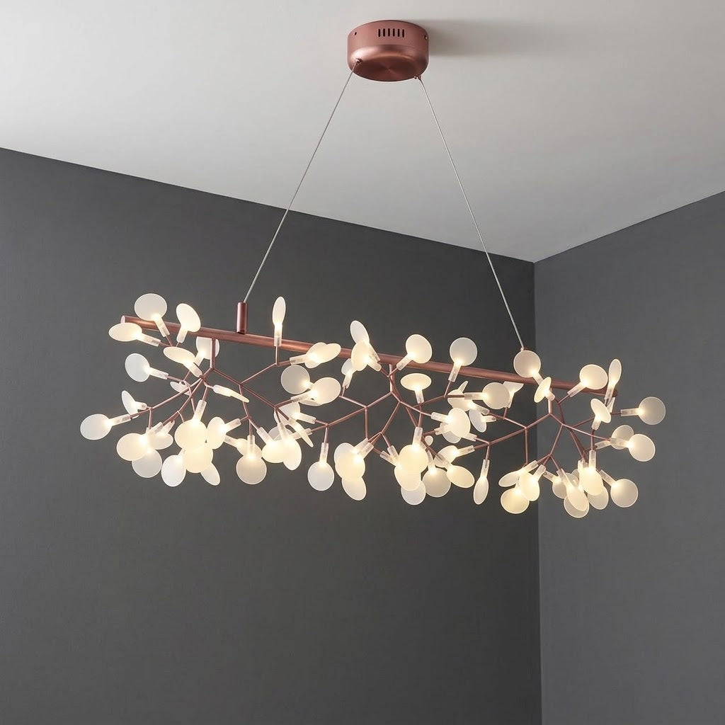 Yuvo Nordic Firefly Linear Branch Chandelier - Lumovique
