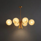 Telo Mid Century Glass Globe Sputnik Chandelier - Lumovique