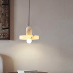 Taso Minimalist Alabaster Disc Pendant Light - Lumovique