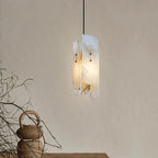 Avix Art Deco Alabaster Slab Pendant Light - Lumovique