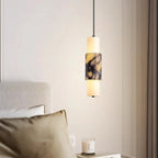 Zorv Minimalist Marble Tube Pendant Light - Lumovique