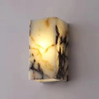 Neltu Italian Calacatta Viola Marble Wall Sconce - Lumovique