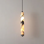 Kestu Minimalist Marble Cylinder Pendant Light - Lumovique