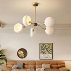 Wexa Mid Century Ceramic Dome Chandelier - Lumovique