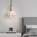 Valo Mid Century Alabaster Dome Pendant Light - Lumovique
