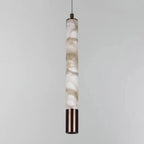 Brenu Spanish Alabaster Cylinder Pendant Light - Lumovique