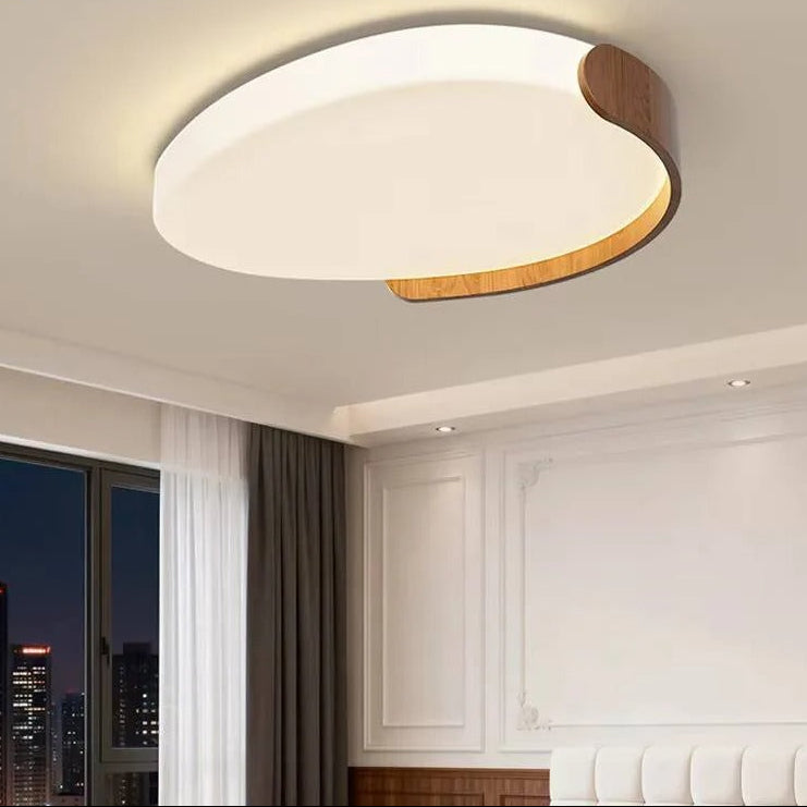 Friz Scandinavian Pebble LED Flush Mount Ceiling Light - Lumovique