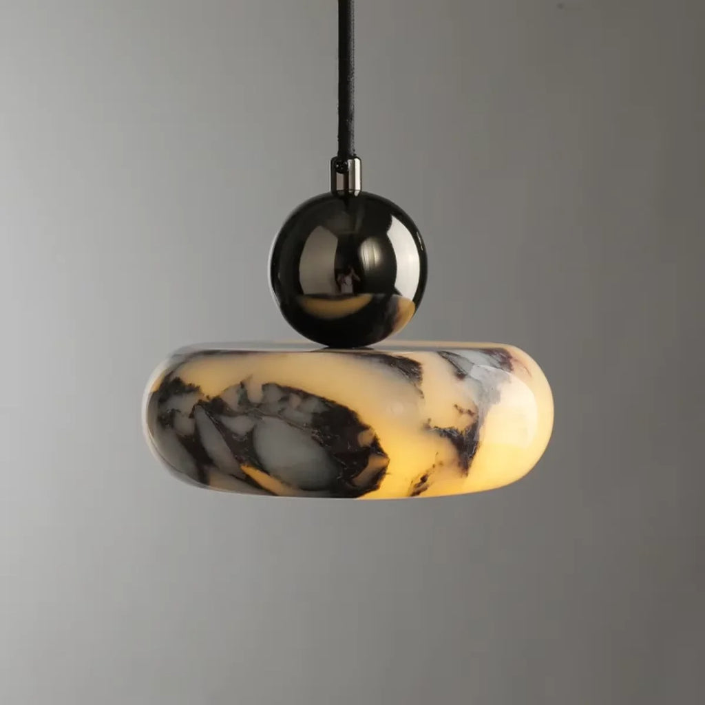 Farno Japandi Marble Pebble Pendant Light - Lumovique