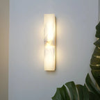Vexo Art Deco Alabaster Tiered Wall Sconce - Lumovique
