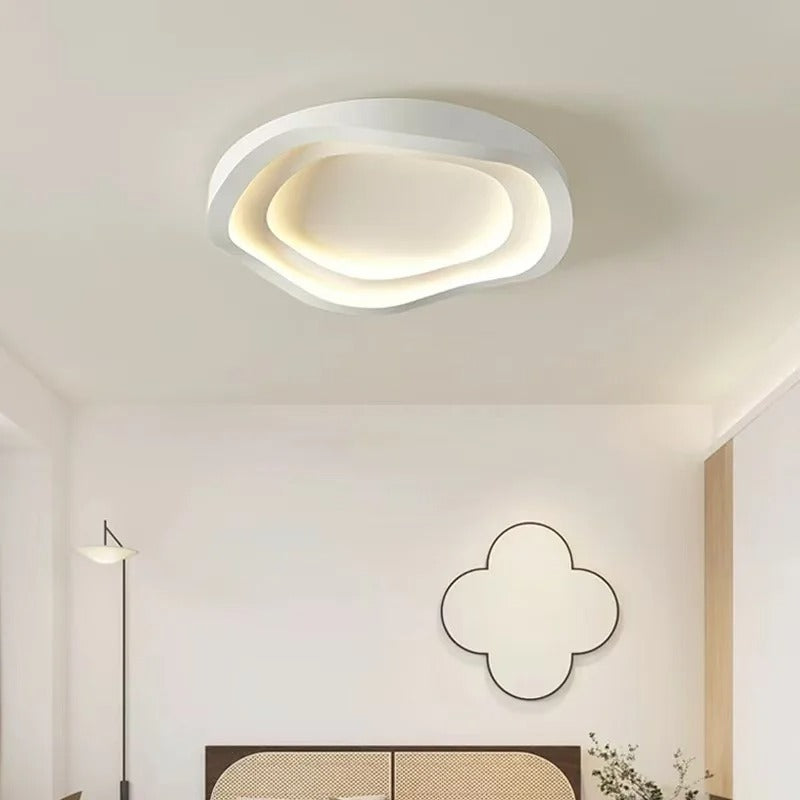 Rilo Minimalist Cloud LED Flush Mount Ceiling Light - Lumovique