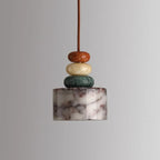 Sorno Post Modern Marble Drum Pendant Light - Lumovique