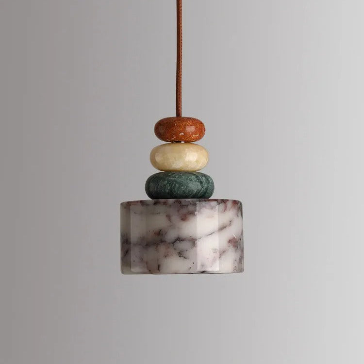 Sorno Post Modern Marble Drum Pendant Light - Lumovique