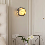 Ronsu Minimalist Marble Globe Wall Sconce - Lumovique