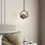 Hesto Japandi Marble Globe Pendant Light - Lumovique