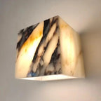 Neltu Italian Calacatta Viola Marble Wall Sconce - Lumovique