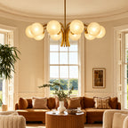 Telo Mid Century Glass Globe Sputnik Chandelier - Lumovique