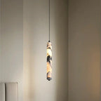 Kestu Minimalist Marble Cylinder Pendant Light - Lumovique
