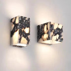 Neltu Italian Calacatta Viola Marble Wall Sconce - Lumovique