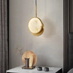 Javo Italian Alabaster Disc Pendant Light - Lumovique