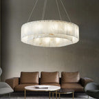 Dely Spanish Alabaster Drum Chandelier - Lumovique