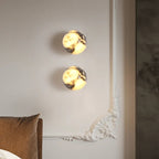 Ronsu Minimalist Marble Globe Wall Sconce - Lumovique