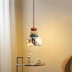 Sorno Post Modern Marble Drum Pendant Light - Lumovique