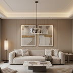 Rulen Japandi Marble Drum Pendant Light - Lumovique