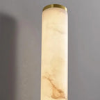 Eluno Mid Century Alabaster Double Cylinder Wall Sconce - Lumovique