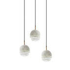 Jexa Minimalist Alabaster Globe Pendant Light - Lumovique