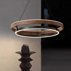 Tyva Scandinavian LED Double Ring Chandelier - Lumovique