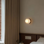 Rivi Italian Alabaster Glass Globe Wall Sconce - Lumovique
