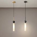Zyle Mid Century Marble Ball Tube Pendant Light - Lumovique