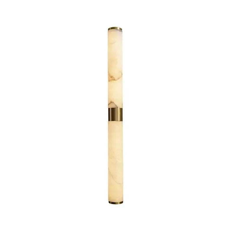 Eluno Mid Century Alabaster Double Cylinder Wall Sconce - Lumovique