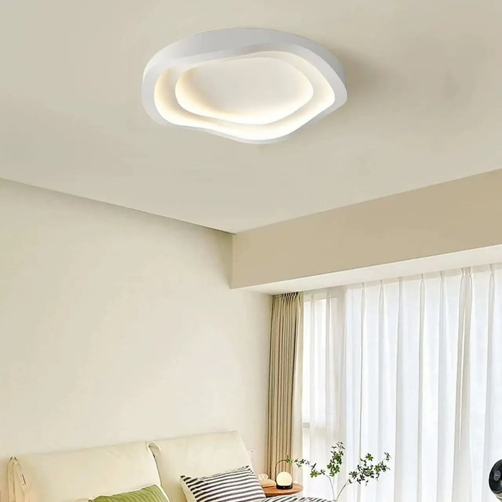 Rilo Minimalist Cloud LED Flush Mount Ceiling Light - Lumovique