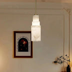 Keno Art Deco Alabaster Stepped Pendant Light - Lumovique
